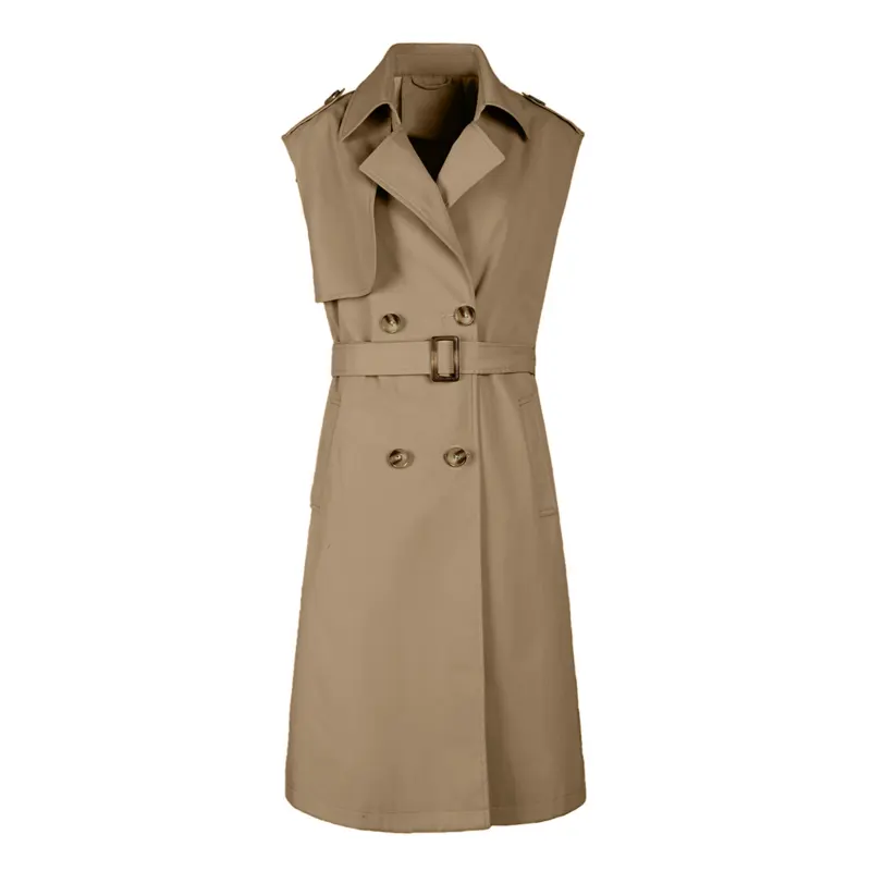 Women's Resort Style Sleeveless Duster Coat
